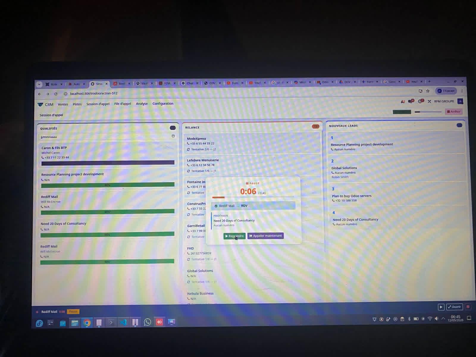 CRM Call Center — capture 1